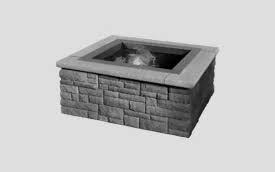 Between the eating area, fire pit and pool deck with its own pool house, it's just incredible how it flows off of our home. Cast Stone Wall Square Fire Pit Kit Ep Henry