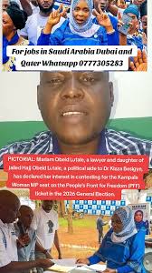 Mariam Abed Lutale azze okuvuganya Kubwa member of Parliament Mukampala