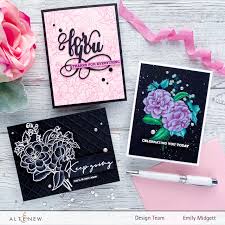 Like many symbols, they can look quite different depending on the font used. Using Black Accents For Your Floral Cards Altenew Blog