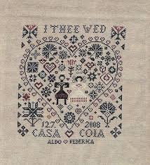 From prairie schooler boo moon book no. I Thee Wed Cross Stitch Stitch Embroidery