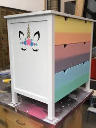 Unicorn Dresser Diy Dresser Dresser Makeover Girls Bedroom