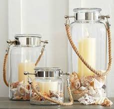 Wholesale jars & bottles for bath & body products. Nautical Coastal Glass Candle Lanterns For Inside Outdoors Coastal Decor Ideas Interior Design Diy Shopping