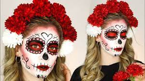 Antes de iniciar con el maquillaje, lava y seca tu carita para que esté preparada. Maquillaje De Catrina Para Halloween Y Dia De Los Muertos Natygloss Youtube