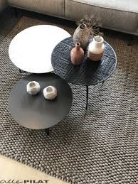 kleine ronde salontafel rondo van keramiek woonwinkel alle pilat vloerkleed woonkamer interieur woonkamer woonkamertafels
