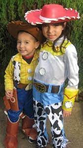Toddler brother and sister halloween costumes. Halloween Costumes For Brother And Sister Woody And Jesse From Toy Story Sister Halloween Costumes Sibling Costume Sibling Halloween Costumes