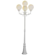 Longer life light bulbs guaranteed. Trans Globe Lighting 4080 Wh Wilshire 4 Light 89 Inch White Outdoor Pole Light