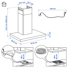 Llll➤ aktueller und unabhängiger dunstabzugshaube test bzw. Matalskare Dunstabzugshaube F Wandmontage Schwarz 60 Cm Ikea Deutschland