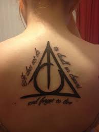 My First Tattoo Harry Potter Deathly Hallows Tattoos Harry Potter Tattoos Tattoo Quotes