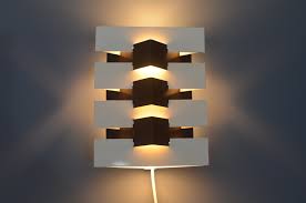 Dutch Geometric Wall Lamp by J.J.M. Hoogervorst for Anvia Almelo, 1960s