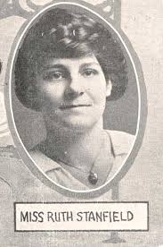 Teacher Ruth Stanfield in 1923 Yearbook Photo