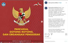 Disalin dari laman wikipedia.org, lahirnya pancasila adalah judul pidato yang disampaikan oleh soekarno dalam sidang dokuritsu junbi cosakai atau badan penyelidik usaha persiapan kemerdekaan. Hari Bersejarah 1 Juni Diperingati Sebagai Kelahiran Pancasila Kemendikbud Kualitas Guru Ditingkatkan Hai