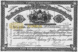 Limit my search to r/tesla_stock. A Stock Certificate From The Tesla Electric Light Company Tesla Universe