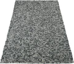 Teppich leder wolle viereck grau schwarz. Wollteppich Maja Home Affaire Rechteckig Hohe 22 Mm Reine Wolle Filzkugel Teppich Wohnzimmer Online Kaufen Otto