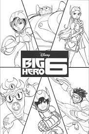 All these santa coloring pages are free and can be printed in seconds from your computer. Disney Movie Big Hero 6 Colouring Pages Free To Print