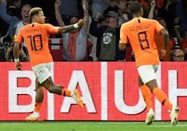 Memphis depay explains his celebrations! Pix Depay Shines As Netherlands Thump Germany Rediff Sports