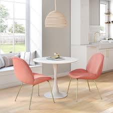 The bench and chairs are also upholstered with padded pu leather. Modern White Dining Room Sets Allmodern
