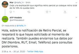 El presidente de afp modelo, juan pablo coeymans, indicó que entendiendo la en paralelo a este proceso, afp modelo continúa recibiendo solicitudes de retiro del 10% y notificando del resultado de. Afp Modelo Retiro Parcial Y Fotografia Del Carnet Generan Dudas En Afiliados