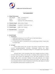 Contoh notula ( notulen ). Format Notulen Rapat Doc Sumber Pengetahuan