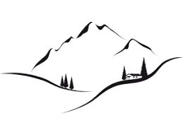 magic stickers sticker decoratif mural sticker paysage montagne dessin montagne tatouage montagne silhouette montagne