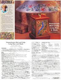 Jo Sonja Project Card Judy Morgan Pennsylvania Bird Lamp Base Shade My Idol