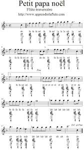 Petit Papa Noel A La Flute Traversiere Flute Flute Traversiere Partition Flute Traversiere