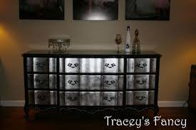 Black And Silver Dresser Nail Polish Dresser Chest Of Drawers Furniture Bedroom Metallic Silver Silver Furniture French Provincial Furniture Makeover