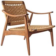 Hans Wegner Style Woven Rope Chair 1stdibs Com Rope Chair Chair White Leather Dining Chairs