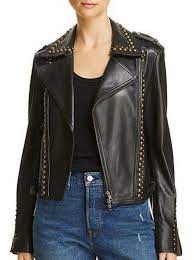 Leather Studded Jacket Leather Biker Jacket Steam Punk Leather Jacket Ebay In 2021 Womens Fashion Jackets Studded Jacket Punk Leather Jacket