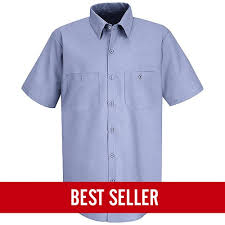 Red Kap Short Sleeve Industrial Solid Work Shirt