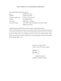 Surat pernyataan keabsahan dokumen dan tidak masuk dalam daftar hitam yang bertanda tangan dibawah ini : Surat Pernyataan Keabsahan Dokumen