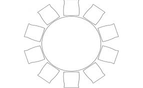 Plan Of A Round Table And 10 Chairs Table And Chairs How To Plan Types Of Furniture