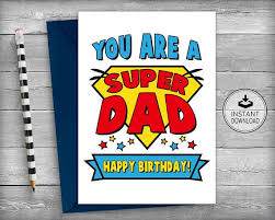 Dad Superhero Birthday Cards Dad Birthday Cards Father Superhero Birthday Cards Printable Cards Ins Dad Birthday Card Birthday Card Printable Dad Cards