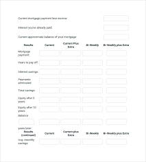 Sample Bank Rate Mortgage Calculator 7 Free Documents