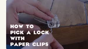 These are going to be turned into little lock picks and tension wrenches. How To Pick A Lock With A Paper Clip The Art Of Manliness