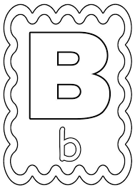 Coloriage Lettre B A Colorier Ou A Gommettes