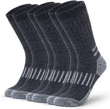 Alvada Merino Wool Hiking Socks Thermal Warm Crew Winter Boot Sock For Men  Women 3 Pairs SM at Amazon Women's Clothing store