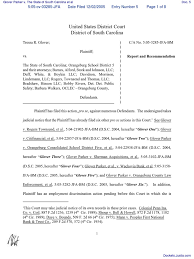 Glover Parker v. The State of South Carolina Et Al