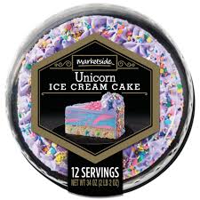 Find the perfect cake or cookie for celebrating at walmarts bakery. Marketside Unicorn Ice Cream Cake Cake Batter Ice Cream With Confetti Cake And Icing Walmart Com Walmart Com