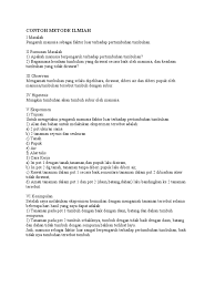 Disini kembali saya tuliskan artikel tentang zikir. Contoh Metode Ilmiah