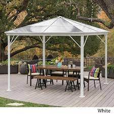 Hardtop Gazebo Canopy Awnings Aluminum Framed Rust Proof Boat Shade 10 X 10 Freeportpark Aluminum Gazebo Hardtop Gazebo Gazebo