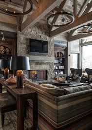log cabin style meets ethnic and modern
