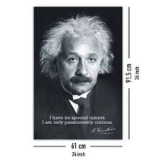I have no special talent. Albert Einstein Poster I Have No Special Talents Poster Grossformat Jetzt Im Shop Bestellen Close Up Gmbh