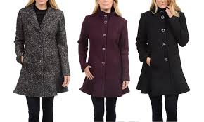 Kensie Womens Wool Coats Size Xs Groupon