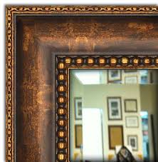 Black And Gold Rectangular Wall Mirror West Frames Rancho Bronze Gold Rectangle Bathroom Vanity Framed Wall Mirror Framed Mirror Wall Mirror Wall Bathroom Frames On Wall