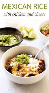 One Pan Loaded Mexican Rice Recipe Mexican Food Recipes Easy Mexican Food Recipes Mexican Cuisine Recipes