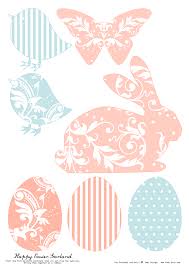 Todi Free Printables For Easter Decoration Rabbit Silhouette Easter Garland Easter Crafts