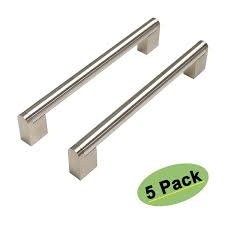 Shop our great collection of cabinet door and drawer pulls to match any décor and style. Homdiy Brushed Nickel Cabinet Pulls 6 1 4in Cabinet Handles 5 Pack Hdj14sn Boos Bar Cabinet Door Hardware Pulls Modern Kitchen Cabinet Handles Brushed Nickel Drawer Pulls For Bathroom Closet Buy Online In