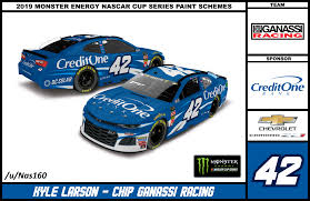 Cup series cars are unique in automobile racing. The Diecast Render And The First Actual Good View Of The 2019 Creditone Paint Scheme Personally Not A Fan Of The New Look Nascar