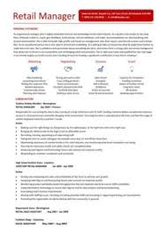 retail cv template, sales environment