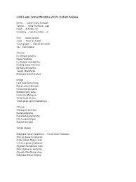 Savesave lirik malaysia sehati sejiwa for later. Lirik Lagu Tema Merdeka 2015 Sehati Sejiwa